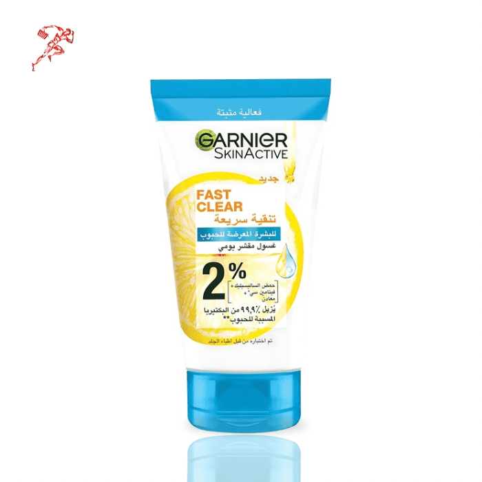 Garnier Skin Active Fast Clear 3in1 with Salicylic Acid Face Wash - 150ml - Image 1